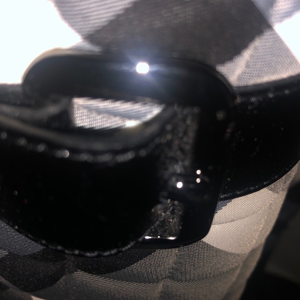 Burberry Black and White Quilted Rain Boots. - Picture 5 of 6